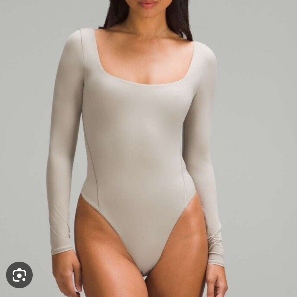 lululemon athletica Cream Long Sleeve Bodysuit